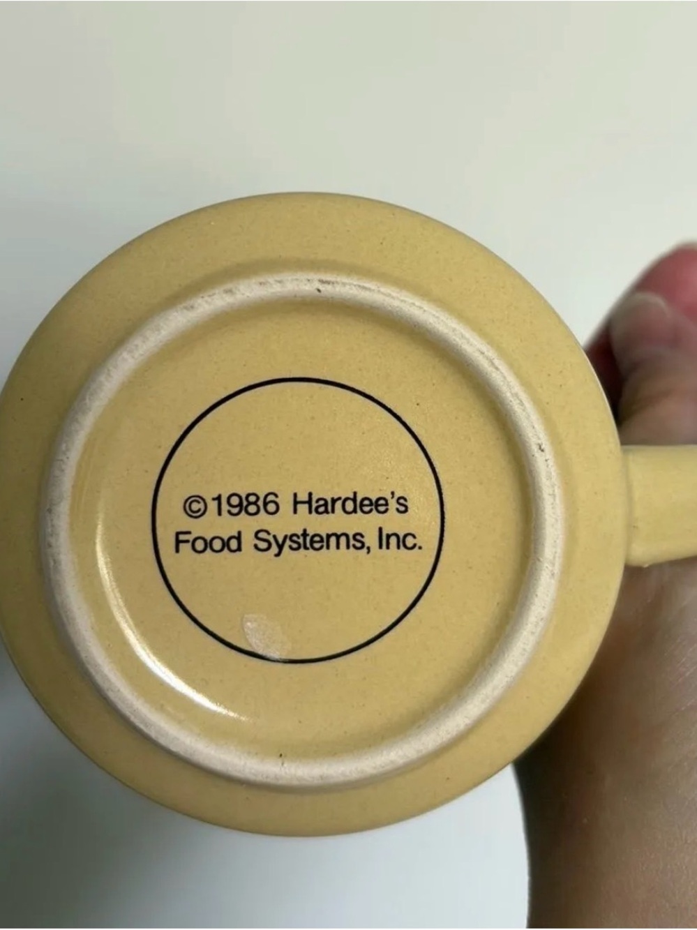 Vintage Hardees Two-Tone Rise and Shine Mug x 2 - Brown and Cream - Picture 3 of 6